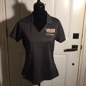 Cadillac Car Dealership Automotive Ladies T-Shirt Top Grey Size Medium